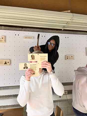 photo lors de la mise en place du projet.