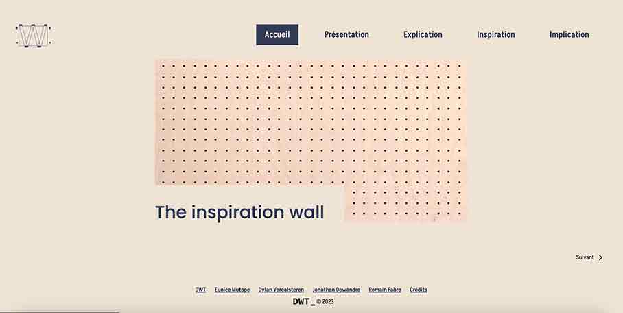 Page home du projet.