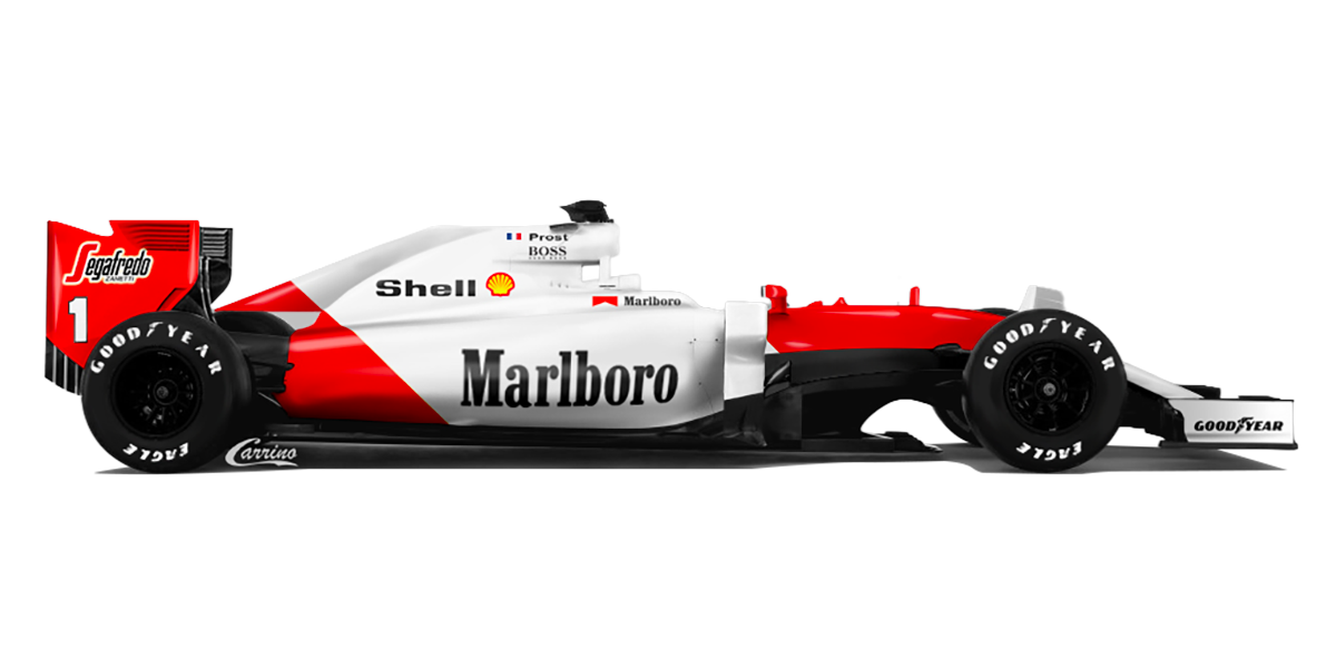 McLaren MP4/2 motorisée par TAG-Porsche